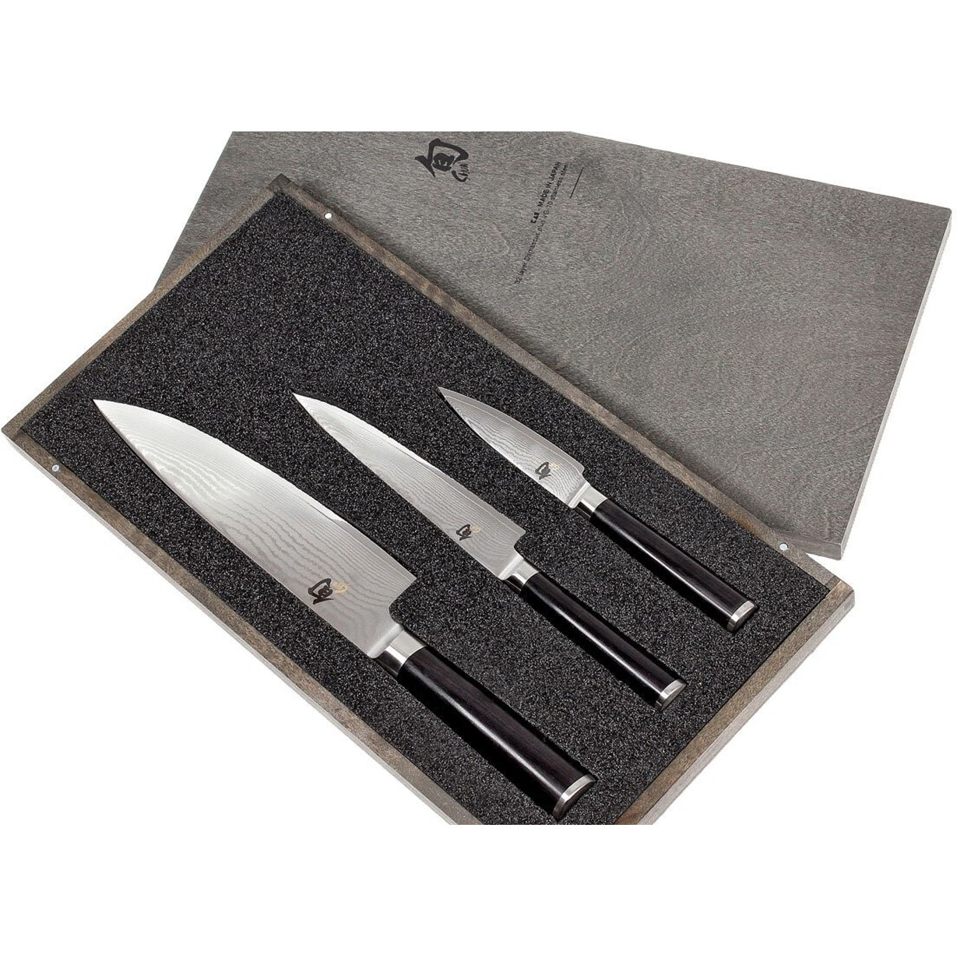 KAI Shun 3-teiliges Messerset (DMS-300) - Hochwertige Küchenmesser für Profis und Hobbyköche
