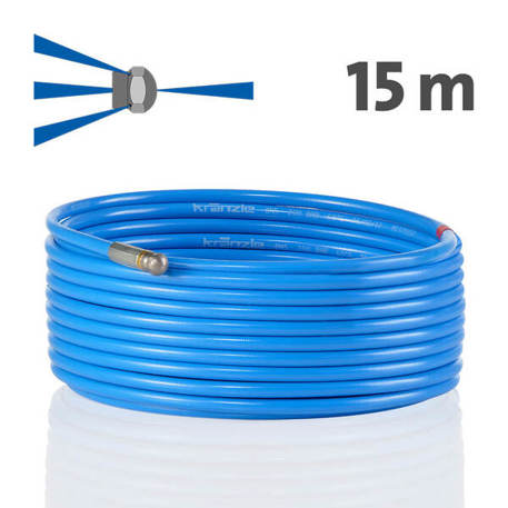 15 m Druckreinigungsschlauch mit Stecksystem D12 und Frontbohrung 15 m Druckreinigungsschlauch mit Stecksystem D12 und Frontbohrung