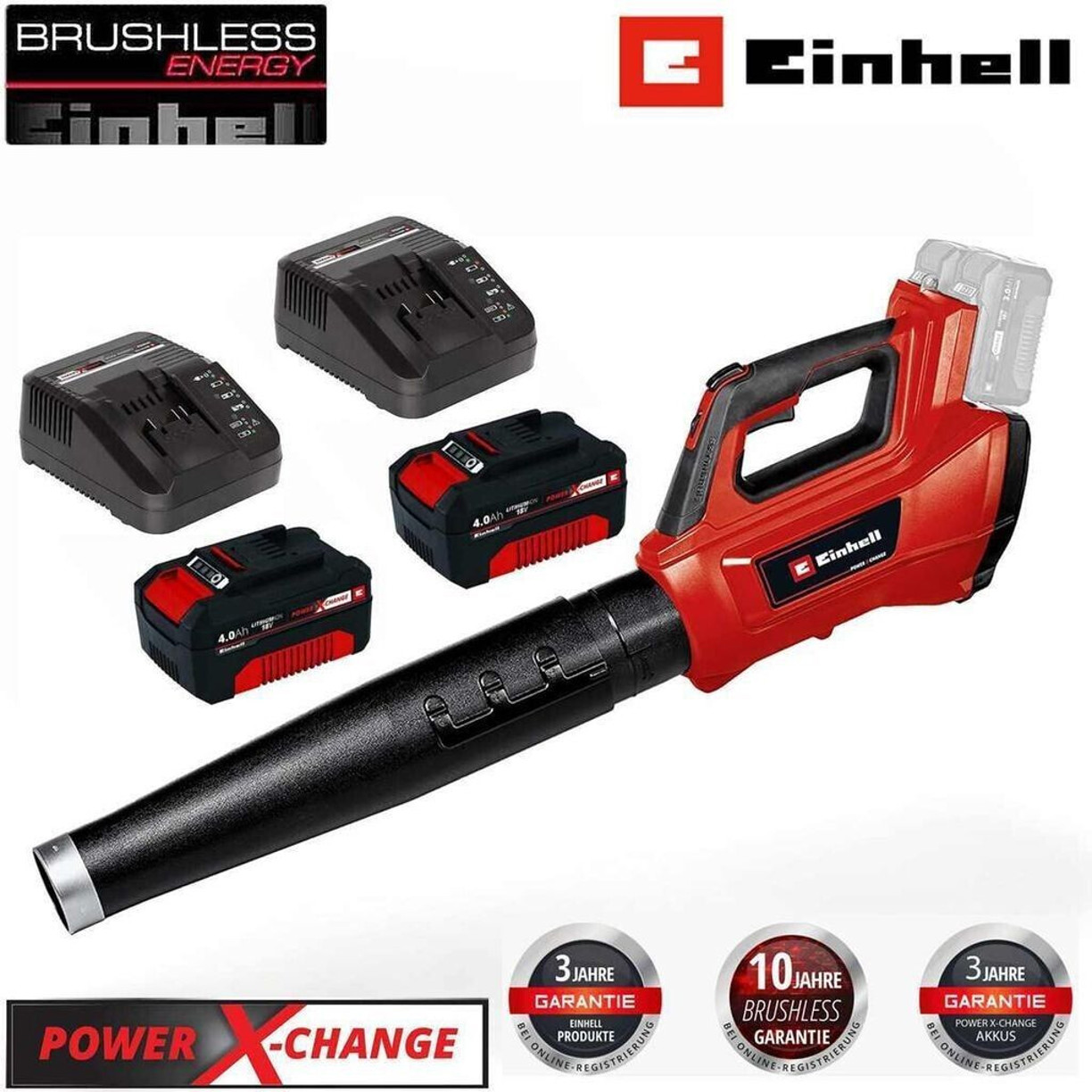 Einhell GE-LB 36/210 Li E Akku-Laubsauger mit 4 Ah Akku und Ladegerät Einhell GE-LB 36/210 Li E Akku-Laubsauger mit 4 Ah Akku und Ladegerät