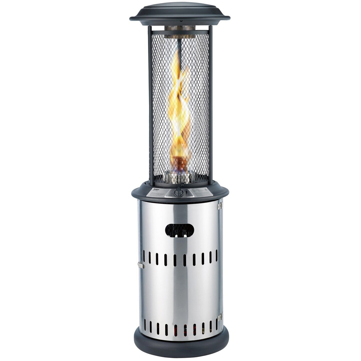 Enders Vulano 11 kW Edelstahl Außenheizung - Silber/Schwarz