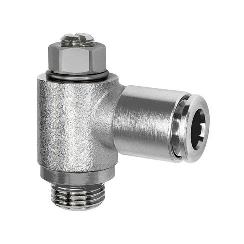 Beidseitiges Drosselventil G 1/4 mit Steckverbindung 8 | Durchflussregelventil Beidseitiges Drosselventil G 1/4 mit Steckverbindung 8 | Durchflussregelventil