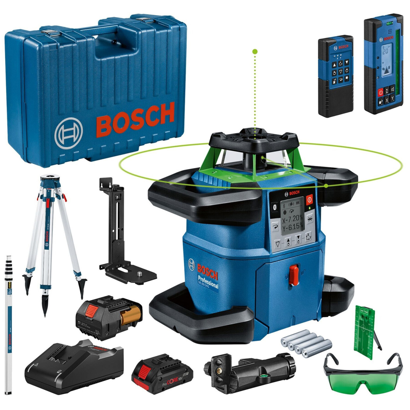 Bosch GRL 650 CHVG Professional Baulaser - Präzisionslaser für Bauprojekte (0 615 994 0PR)