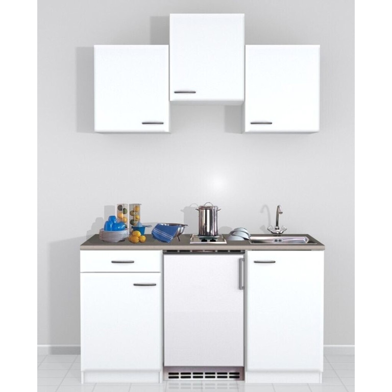 Flex-Well Wito Kompaktküche 150 cm in Weiß - MSC4