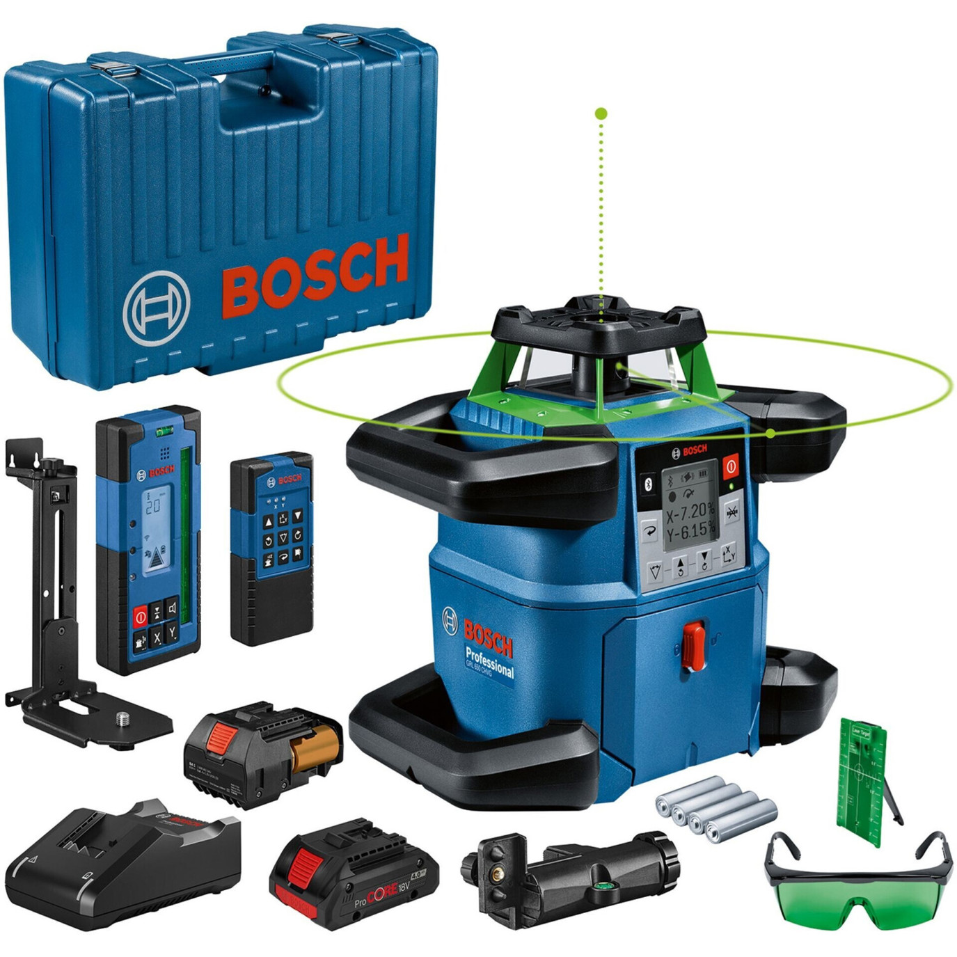 Bosch GRL 650 CHVG Professional Baulaser - Präzisionslaser für Bauprojekte (0 601 061 V00)