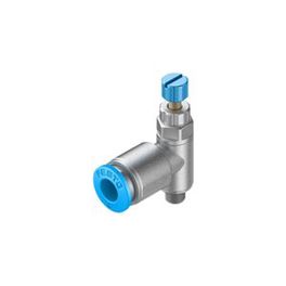 Drosselventil mit Rändelschraube - M5 / QS-6 - Druckbereich 20kPa bis 1MPa - Durchflussrate 115L/min