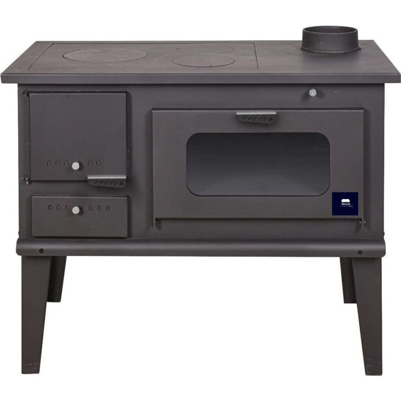 Møby24 Anthrazit Küchenofen aus Gusseisen 7,9 kW – Hochwertige Wärme für Ihre Küche