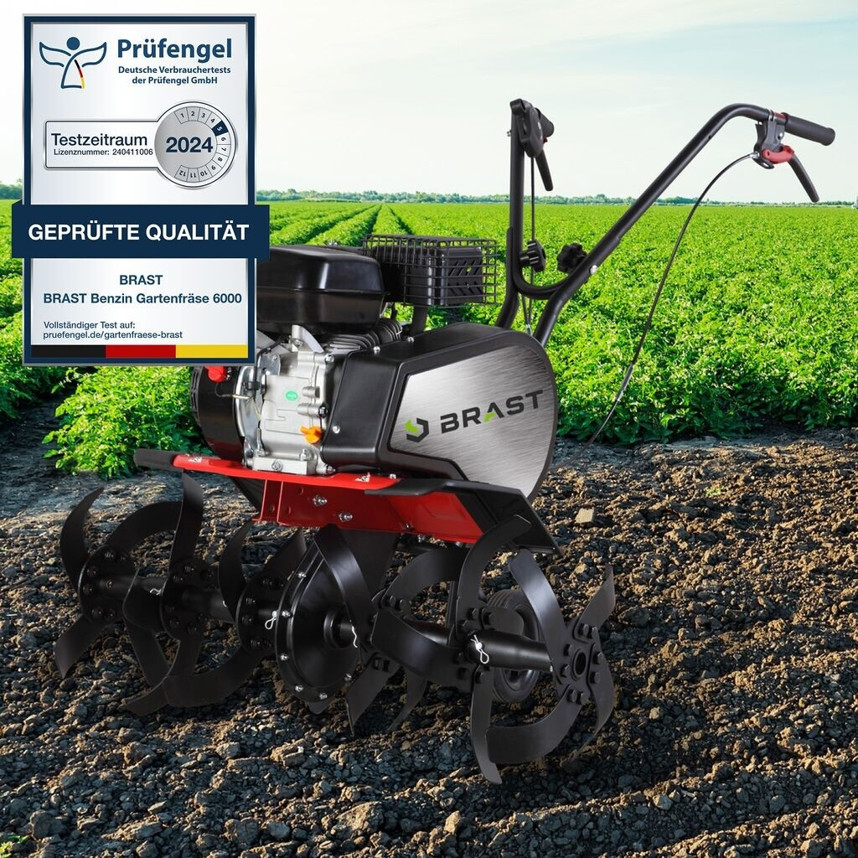 Brast 6000 Benzin-Motorhacke - Leistungsstark & Effizient für Ihren Garten
