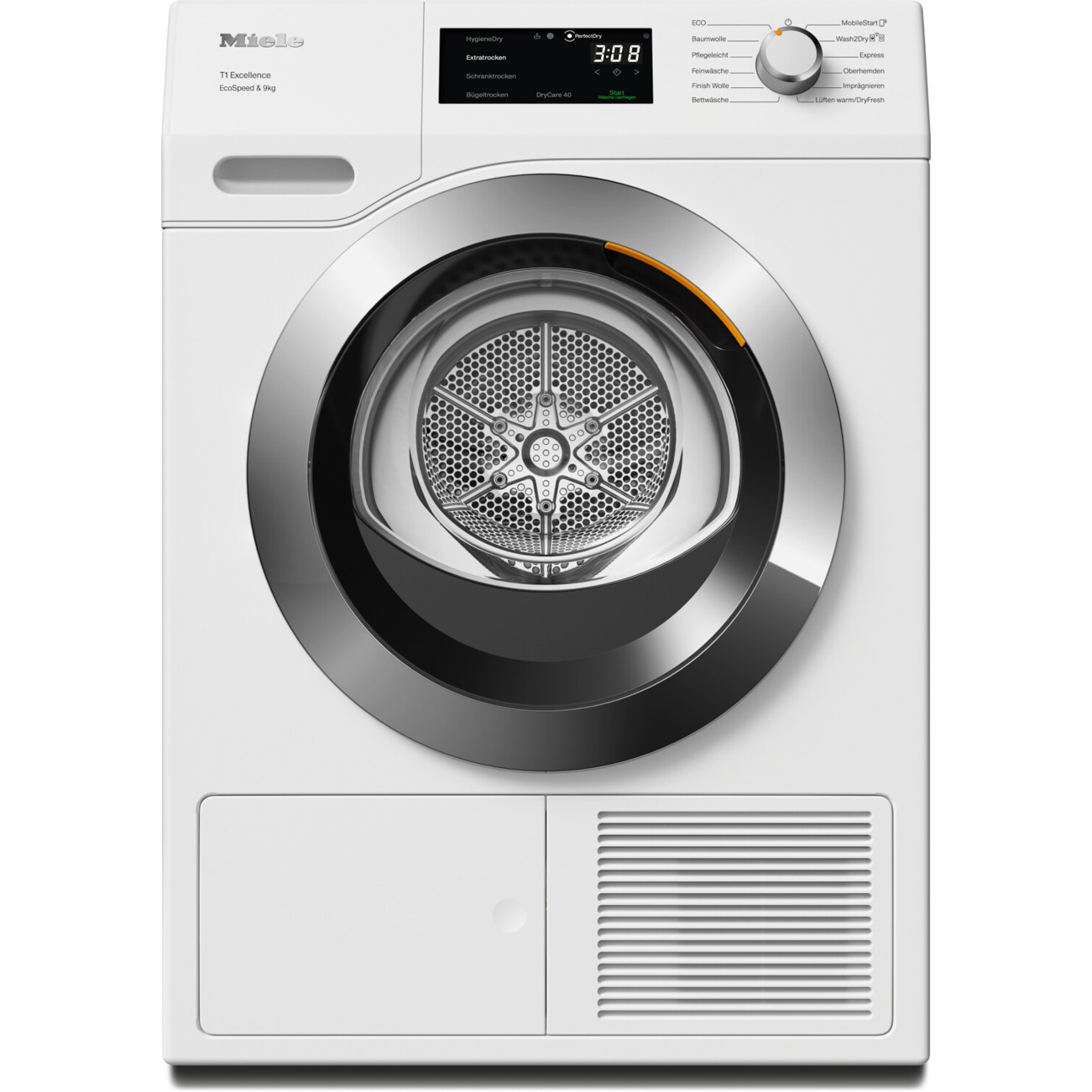 Miele TEH795WP EcoSpeed Wäschetrockner - Energieeffizient & Schnelltrocknungs-Technologie