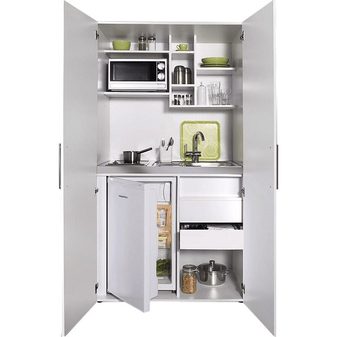 Respekta Kompaktküche SKWWMIC - Stilvolle und Platzsparende Schrankküche