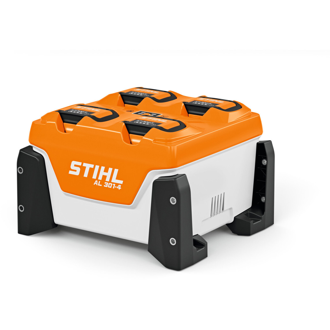 Stihl AL 301-4 Mehrfachladegerät für Gartengeräte - Effiziente Akku-Lösung Stihl AL 301-4 Mehrfachladegerät für Gartengeräte - Effiziente Akku-Lösung