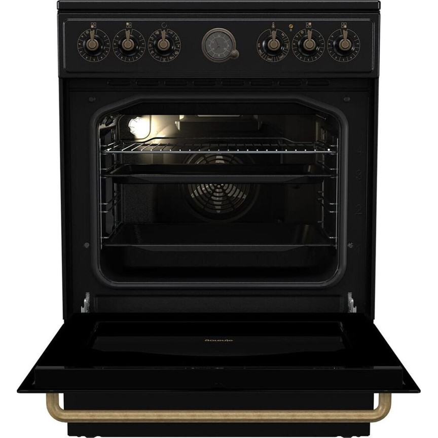 Gorenje GECS6B70CLB - Eleganter Elektroherd mit Induktionskochfeld und Backofen Gorenje GECS6B70CLB - Eleganter Elektroherd mit Induktionskochfeld und Backofen