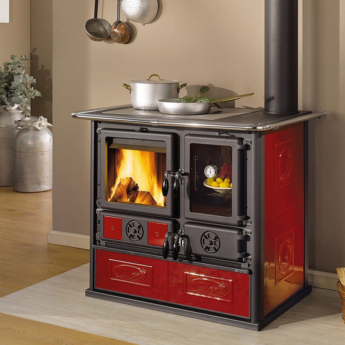 La Nordica Rosa Reverse 2.0 Küchenherd Liberty - Rot