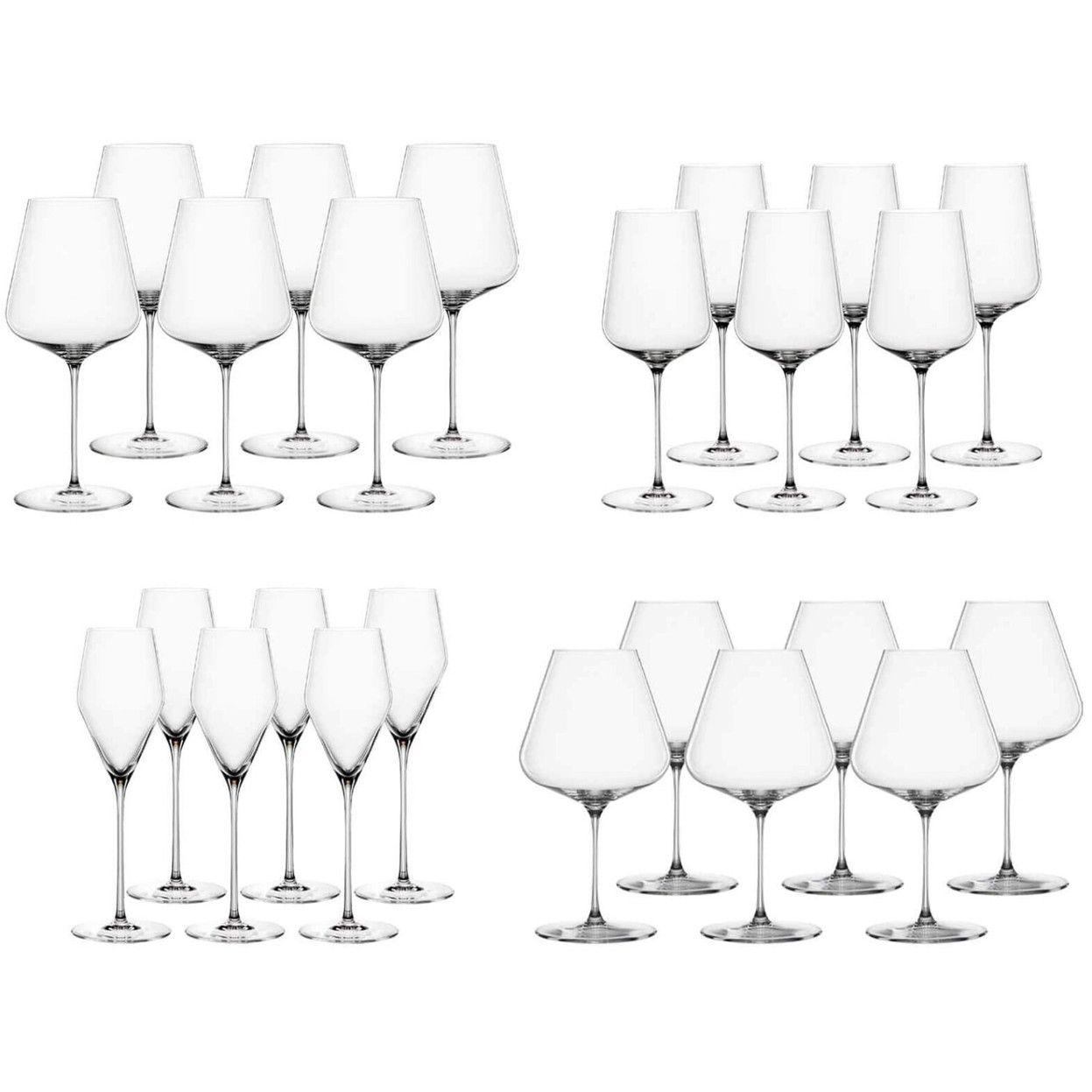 Spiegelau Definition 24-teiliges Set Wein- und Champagnergläser - Edle Bargläser für besondere Anlässe Spiegelau Definition 24-teiliges Set Wein- und Champagnergläser - Edle Bargläser für besondere Anlässe