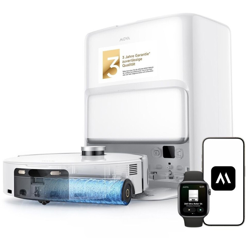 MOVA Z60 Ultra Roller SA - Weiß - Hochleistungsstaubsauger