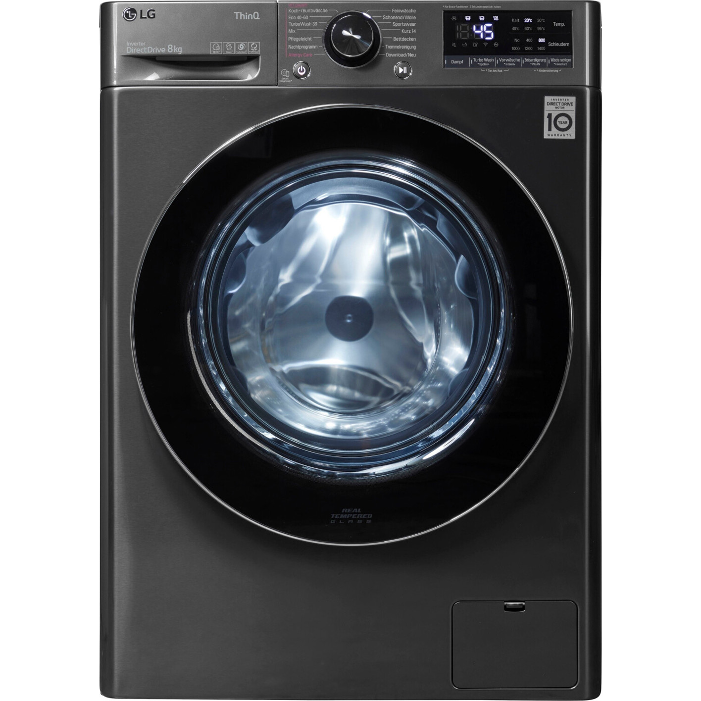 LG 8kg Frontlader Waschmaschine F4WV708P2BA mit AI DD und Steam-Technologie