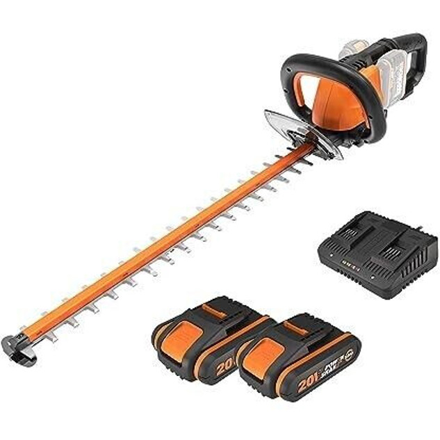 Worx WG284E.1 Akku-Heckenschneider mit doppeltem Schneidsystem Worx WG284E.1 Akku-Heckenschneider mit doppeltem Schneidsystem