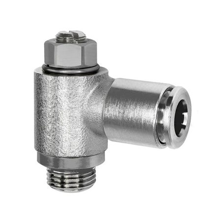 Drosselventil G 1/4 - Beidseitig mit Steckverbindung 6 Drosselventil G 1/4 - Beidseitig mit Steckverbindung 6