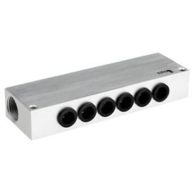 Aluminium Ventilverteiler 6-Stationen G1/2 Aluminium Ventilverteiler 6-Stationen G1/2