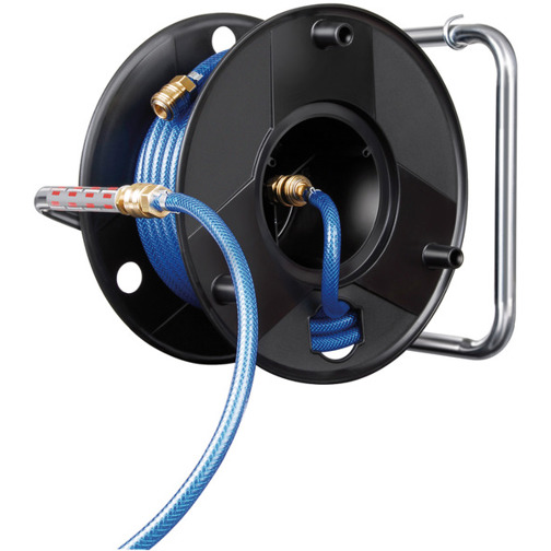 Druckluftschlauchtrommel Anti Twist – 18,5m Schlauch + 1,5m Verbindungsschlauch | Metall-Einhand-Schnellkupplungen & Wandhalterung Druckluftschlauchtrommel Anti Twist – 18,5m Schlauch + 1,5m Verbindungsschlauch | Metall-Einhand-Schnellkupplungen & Wandhalterung