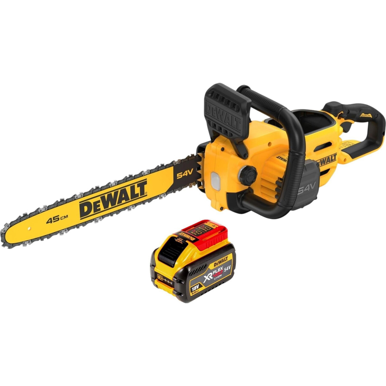 DeWalt DCMCS574N-XJ Akku Kettensäge (1x Akku, ohne Ladegerät) DeWalt DCMCS574N-XJ Akku Kettensäge (1x Akku, ohne Ladegerät)