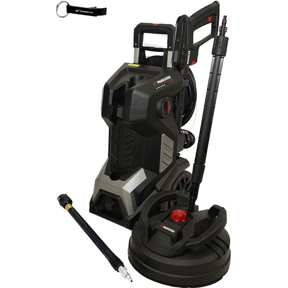 Parkside PHDP 180 Hochdruckreiniger mit 3-in-1 Düse & HEADNMORE Schlüsselanhänger - 600 l/h