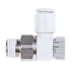 Durchflussregler mit Außengewinde | Rohr-Ø 6mm | 1 MPa (Betriebsdruck) | 1.5 MPa (Überdruck)