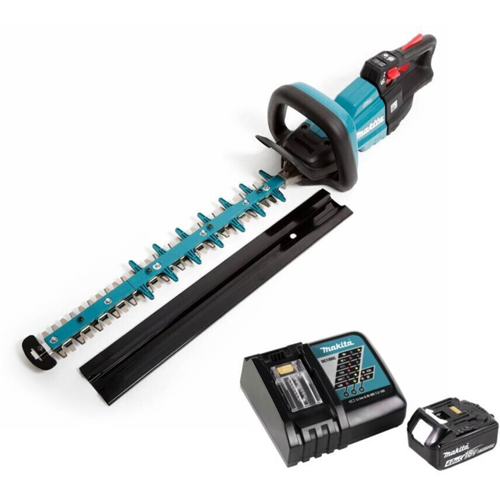Makita DUH502 RM1 Heckenschneider Set mit 1x 4,0 Ah Akku und Ladegerät