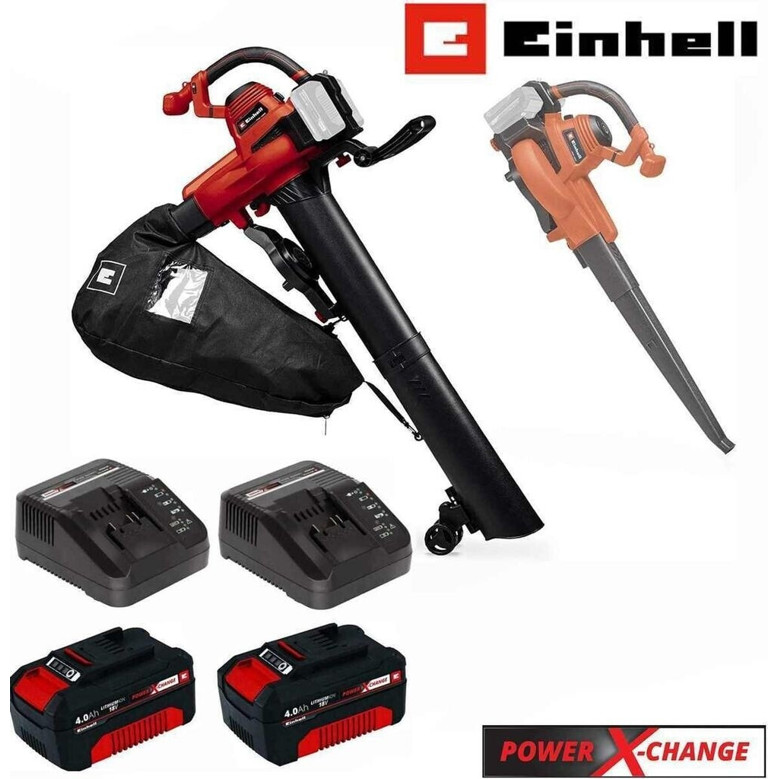 Einhell GE-CL 36/230 Li E Laubsauger - 18V, 2x 4.0 Ah Akkus & 2 Ladegeräte Einhell GE-CL 36/230 Li E Laubsauger - 18V, 2x 4.0 Ah Akkus & 2 Ladegeräte