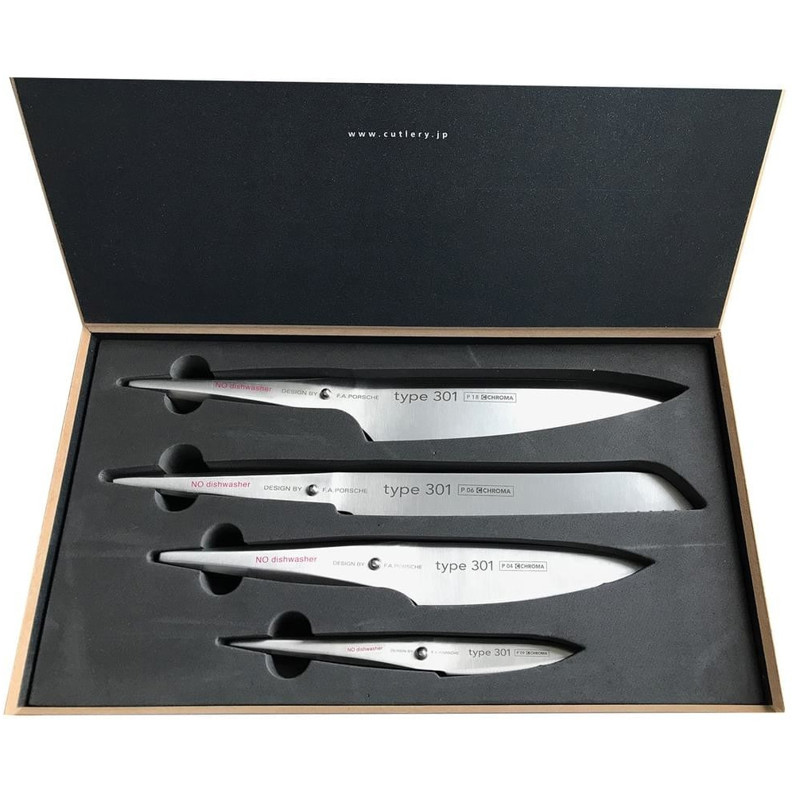 Chroma Type 301 4-teiliges Küchenmesserset (P18649) - Präzises Schneiden für Profiköche und Hobbyköche Chroma Type 301 4-teiliges Küchenmesserset (P18649) - Präzises Schneiden für Profiköche und Hobbyköche