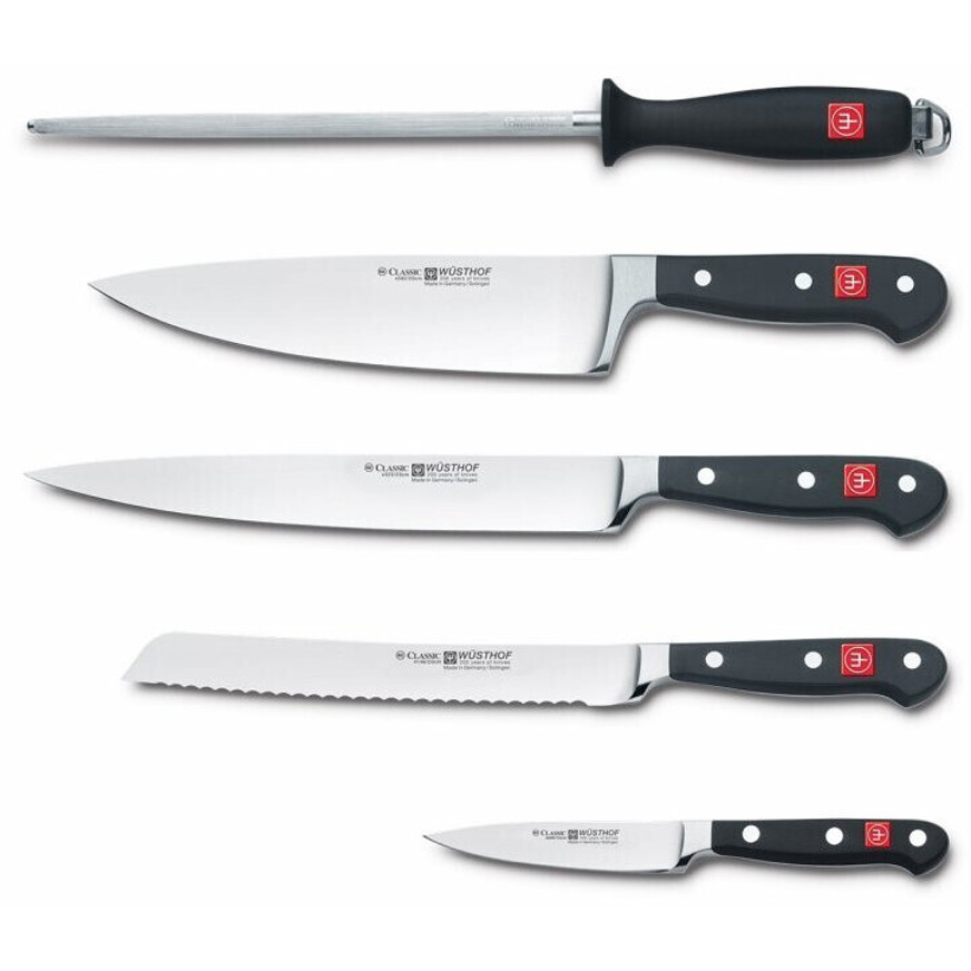 Wüsthof Classic 5-teiliges Messerset - Premium Küchenmesser für Profis und Hobbyköche Wüsthof Classic 5-teiliges Messerset - Premium Küchenmesser für Profis und Hobbyköche
