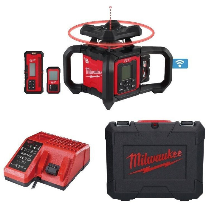 Milwaukee M18 RLOHV1200-501C Baulaser - Präzise Messung für Bauprofis (4933493204)