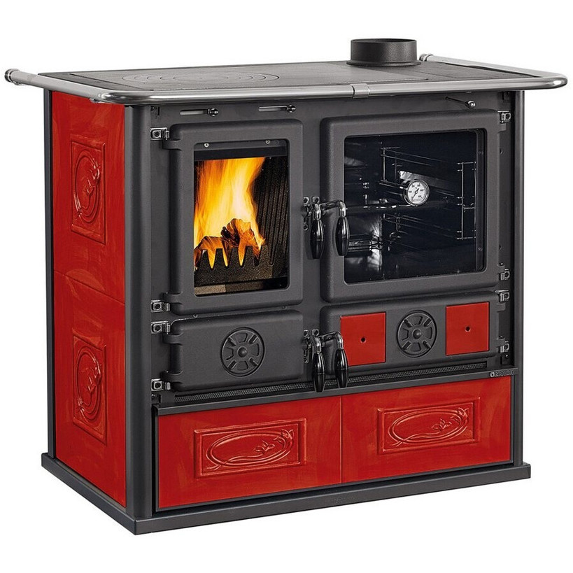 La Nordica Rosa 5.0 Küchenofen - Ceramica Bordeaux, 8,8 kW