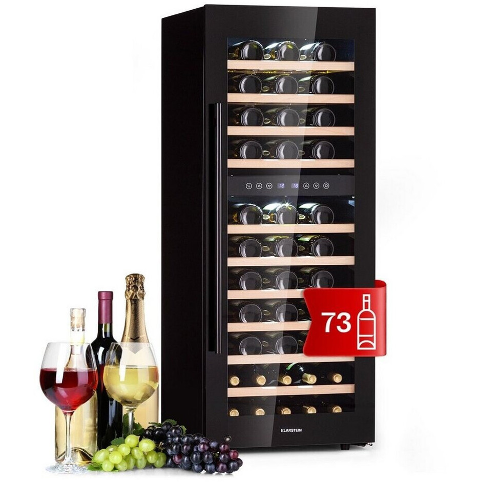 Klarstein Barossa 73 Duo - Eleganter Weinkühlschrank für perfekte Lagerung