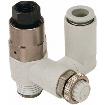 Durchflussregler mit Außengewinde R1/4 | Rohr-Ø 8mm | 1MPa