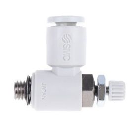 Durchflussregler mit M5 Außengewinde | Rohrdurchmesser 4mm | Max. Druck 1MPa Durchflussregler mit M5 Außengewinde | Rohrdurchmesser 4mm | Max. Druck 1MPa