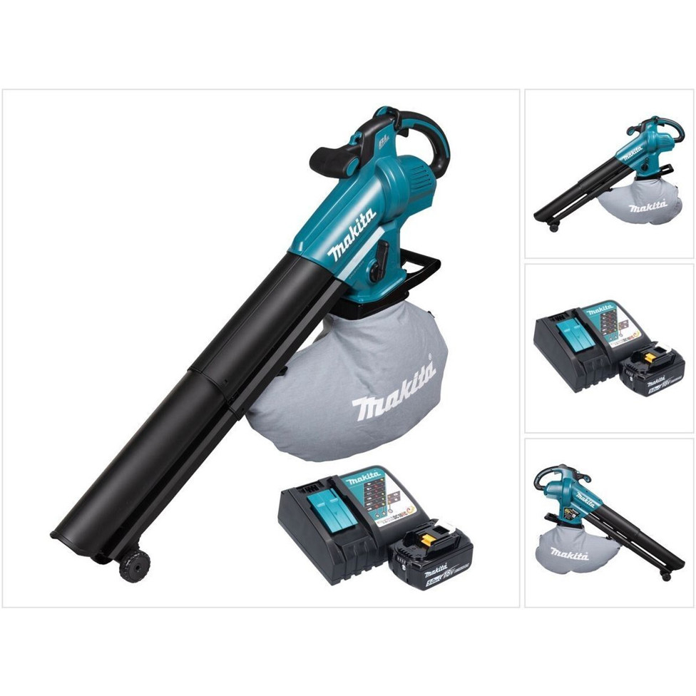 Makita DUB 187 RT - Akku Laubbläser & Laubsauger, 18V Brushless, inkl. 1x 5,0 Ah Akku & Ladegerät Makita DUB 187 RT - Akku Laubbläser & Laubsauger, 18V Brushless, inkl. 1x 5,0 Ah Akku & Ladegerät