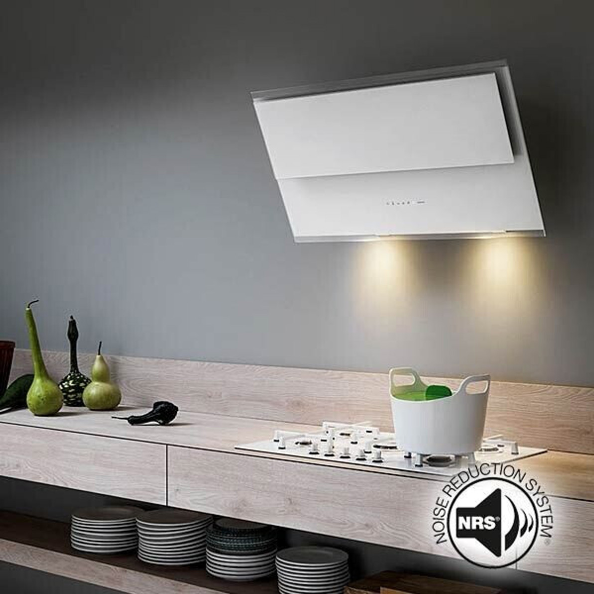 Falmec Verso NRS 85 WH - Dunstabzugshaube mit modernem Design