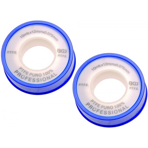 PTFE Dichtband Teflonband - 10 Meter, 2 Rollen / Packung PTFE Dichtband Teflonband - 10 Meter, 2 Rollen / Packung