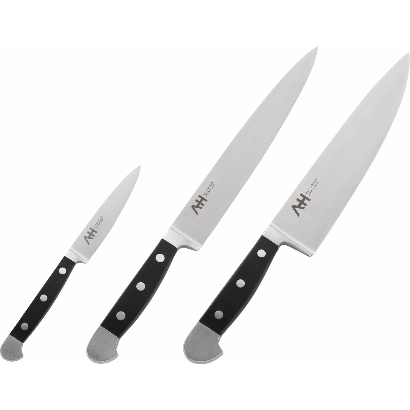Güde Alpha 3-teiliges Messer Set - Premium Küchenausstattung Güde Alpha 3-teiliges Messer Set - Premium Küchenausstattung