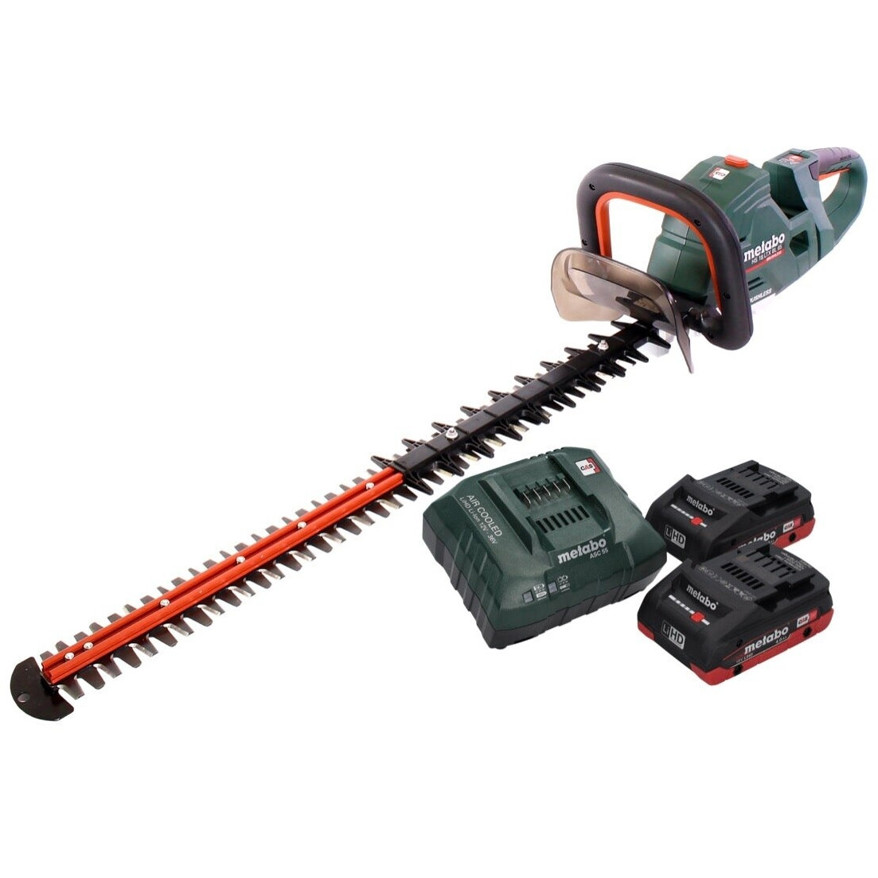 Metabo HS 18 LTX BL 75 Brushless Heckenschneider - 2x 4Ah Batterien + Ladegerät Metabo HS 18 LTX BL 75 Brushless Heckenschneider - 2x 4Ah Batterien + Ladegerät