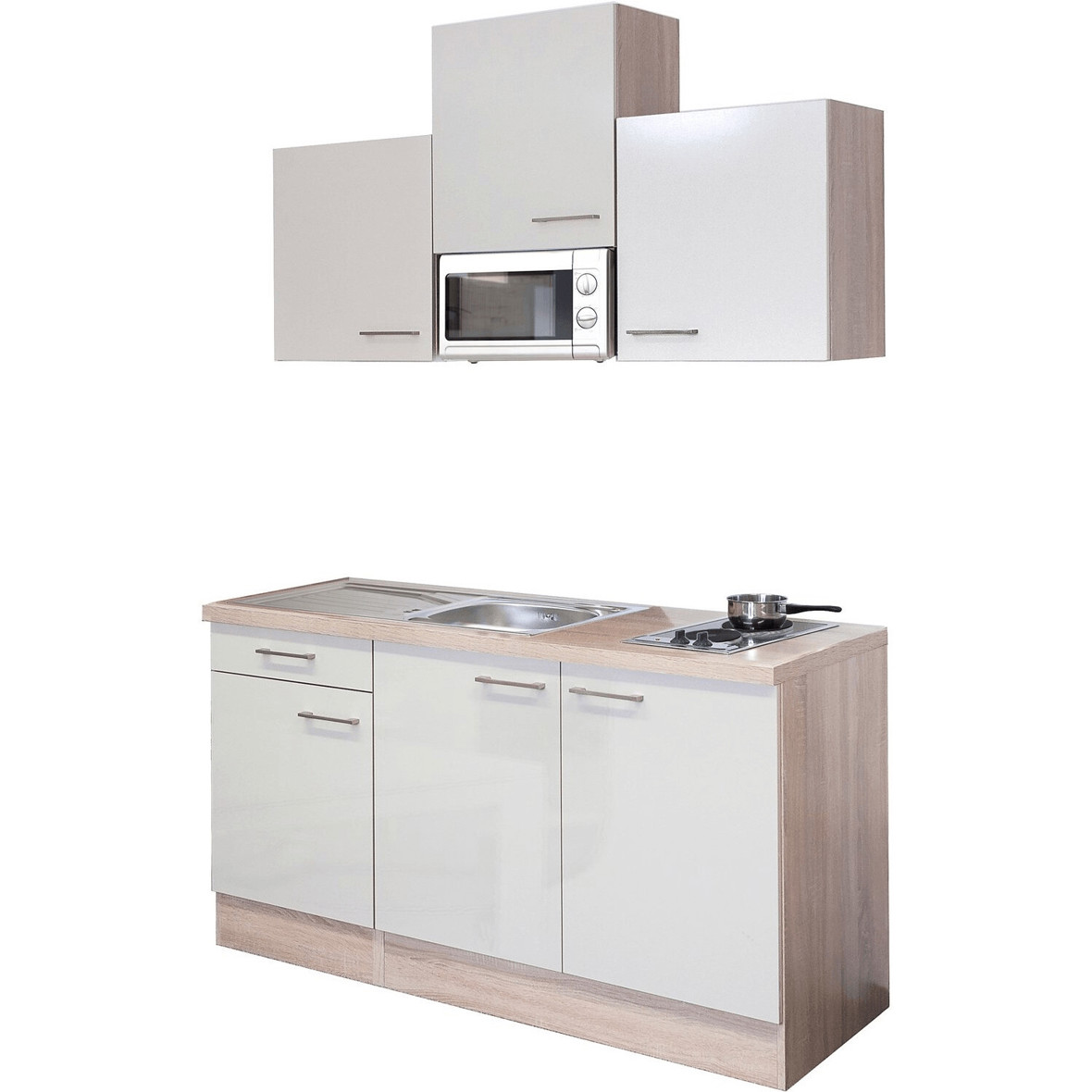 Flex-Well Kompaktküche Nepal 150 cm - Singleküche für effizientes Kochen