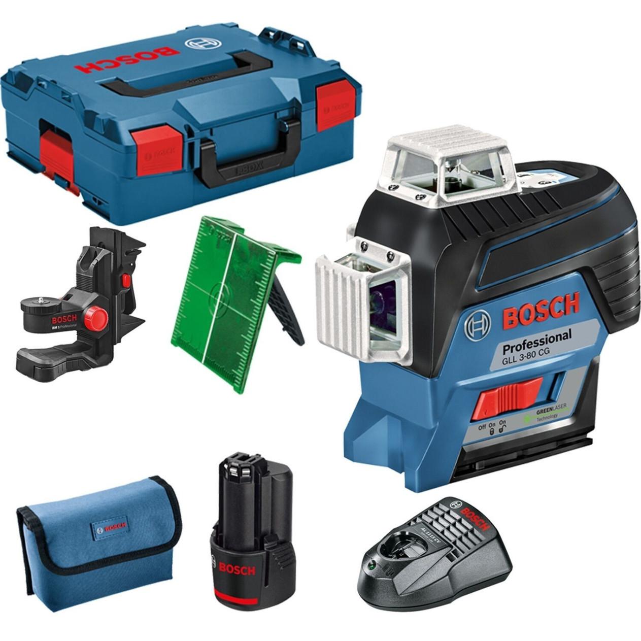 Bosch GLL 3-80 CG Laserlevel - Präziser 3-Strahl Baulaser (0 601 063 T00) Bosch GLL 3-80 CG Laserlevel - Präziser 3-Strahl Baulaser (0 601 063 T00)