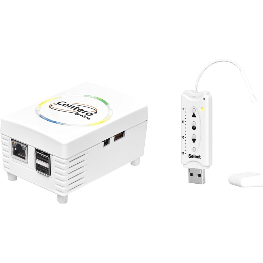 Elero Centero Server mit 15 Kanal Transmitter-Stick - Ideal für Rollläden