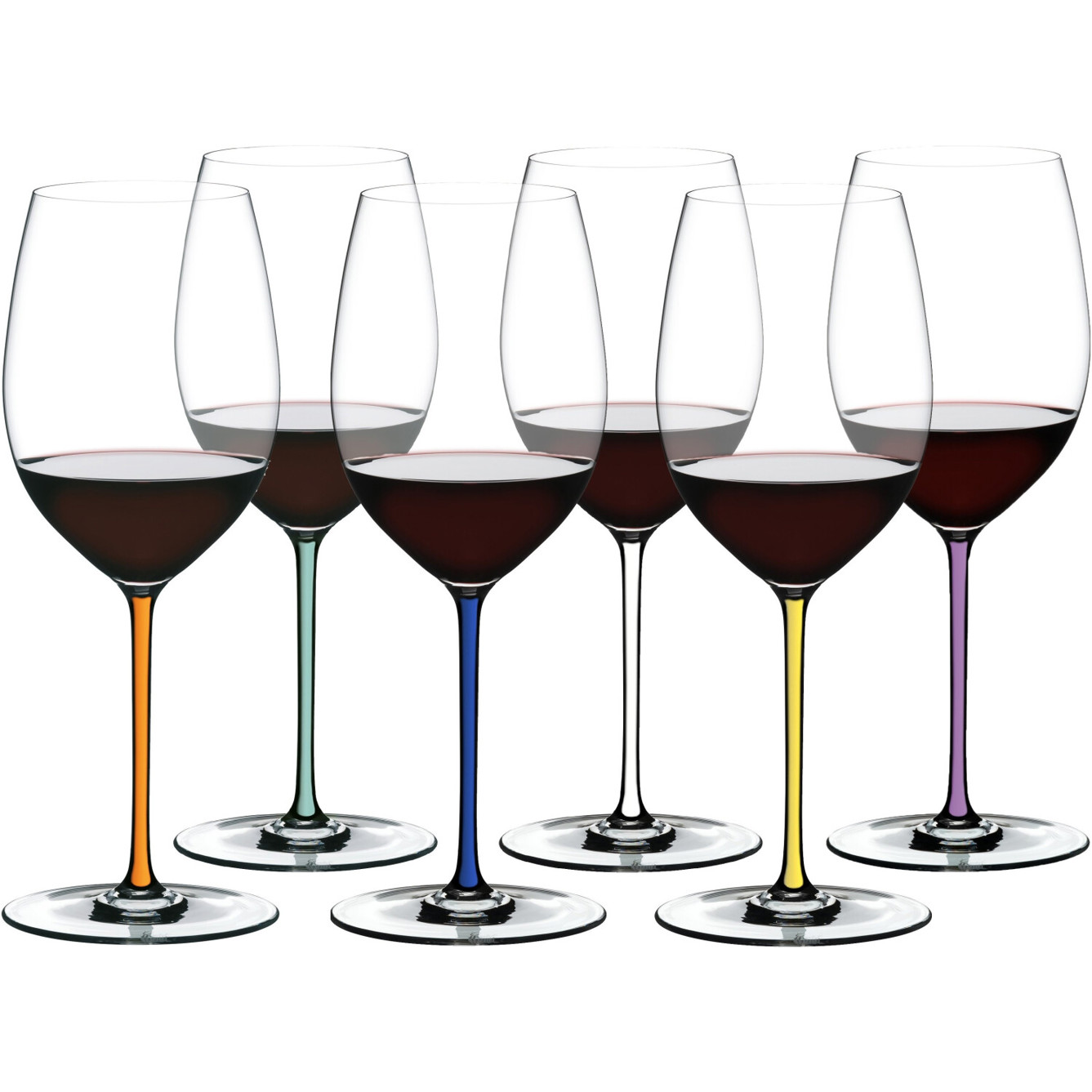 Riedel Cabernet/Merlot Rotweinglas 6er Set - FATTO A MANO, Bunt Riedel Cabernet/Merlot Rotweinglas 6er Set - FATTO A MANO, Bunt