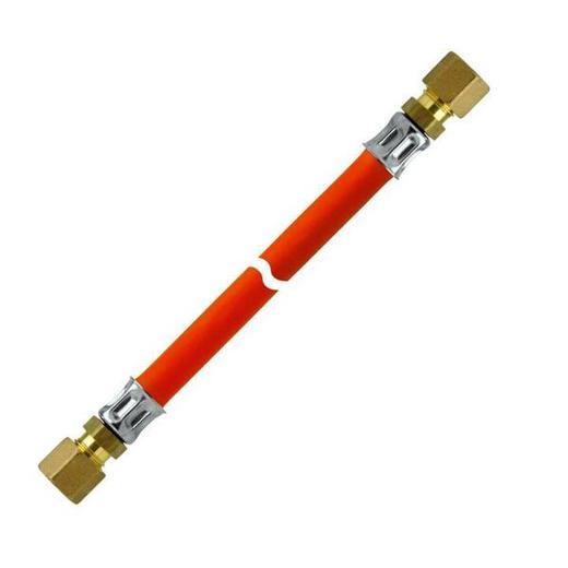 Gasschlauch 40 cm - Beidseitig RVS 8 x 400 mm Gasschlauch 40 cm - Beidseitig RVS 8 x 400 mm