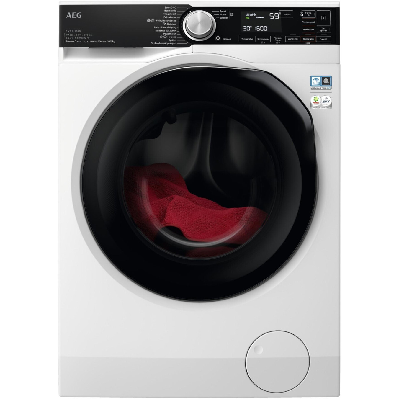 AEG LWR8WEP1609 Waschtrockner - Effizienter 2-in-1 Wäschetrockner mit Modernster Technologie