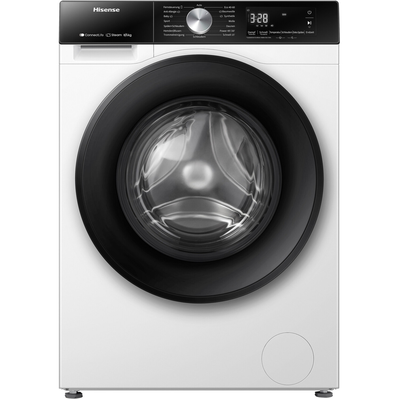 Hisense WD3S8043BW3 Waschtrockner 2-in-1 mit Wasch- und Trockenfunktion
