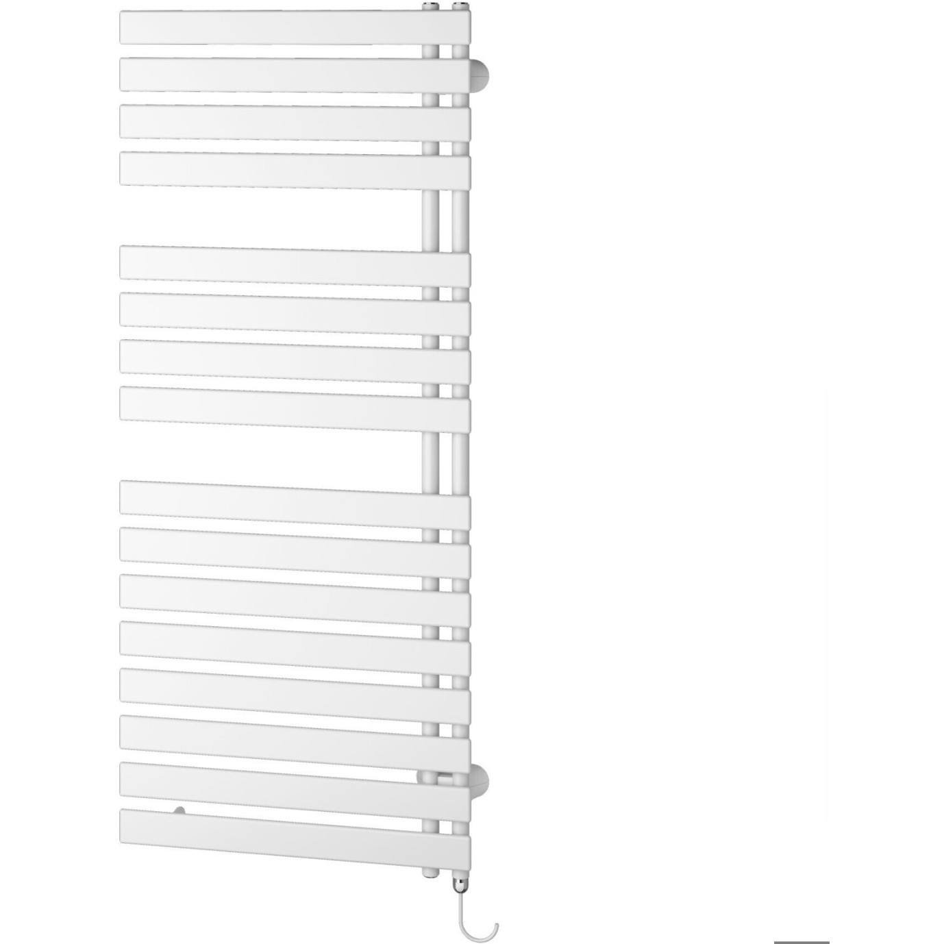 Kermi Credo Half Flat-E Heizkörper 60 x 183,4 cm mit Elektro-Set FKS links - Weiß (EAE1A1800602IXK)