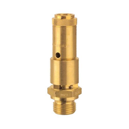 Überdruckventil DN 10 - Messing - G 3/8 - Ansprechdruck 8 bar
