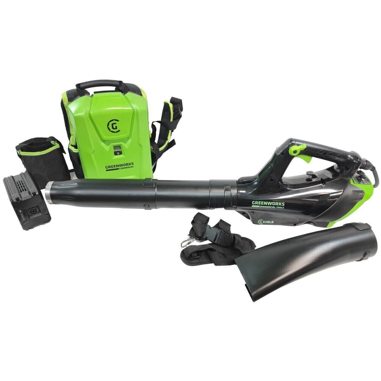 Greenworks Laubsauger GC82BLB mit Rucksack-Akku 82 V, 12,5 Ah, 900 Wh Greenworks Laubsauger GC82BLB mit Rucksack-Akku 82 V, 12,5 Ah, 900 Wh
